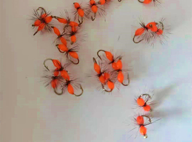 Fluorescent Orange Ant Fly, Hook Sizes 12–20, 5 or 10 Pack – product photo