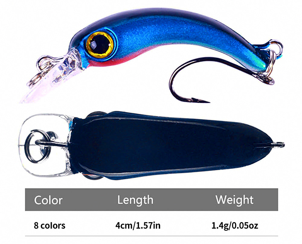 Micro Floating Minnow Lure, 4 cm (1.6 in), 1.5 g (0.05 oz) – product photo