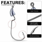 Lead Jig Head Hooks, 1.75–3.5 g (0.06–0.12 oz), 5-Pack – product photo