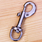 Swivel Snap Hook, Metal Bolt Clip, Silver, Sizes S-XL – product photo