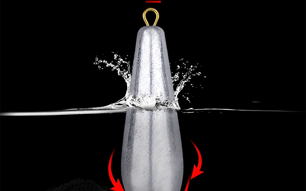 Willow Leaf Casting Sinker with Eyelet, 0.35–3.5 oz (10–100 g) – product photo