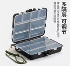 Double-Layer Mini Tackle Box for Lures & Hooks, 9/12 Compartment – product photo