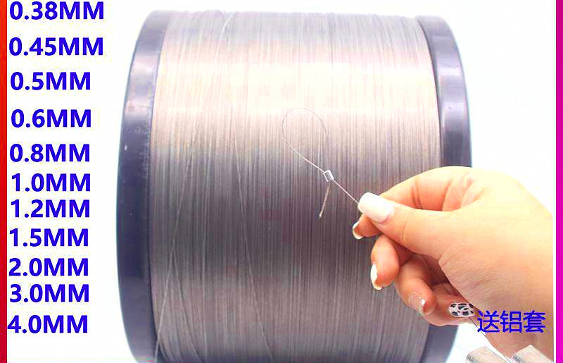 Coated 304 Stainless Steel Wire Rope Leader, 0.38–4 mm – product photo