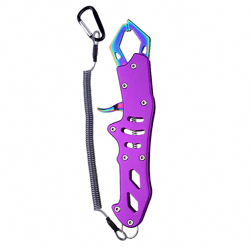 Fish Gripper Tool, Stainless Steel and Aluminum Alloy, Long Handle – product photo
