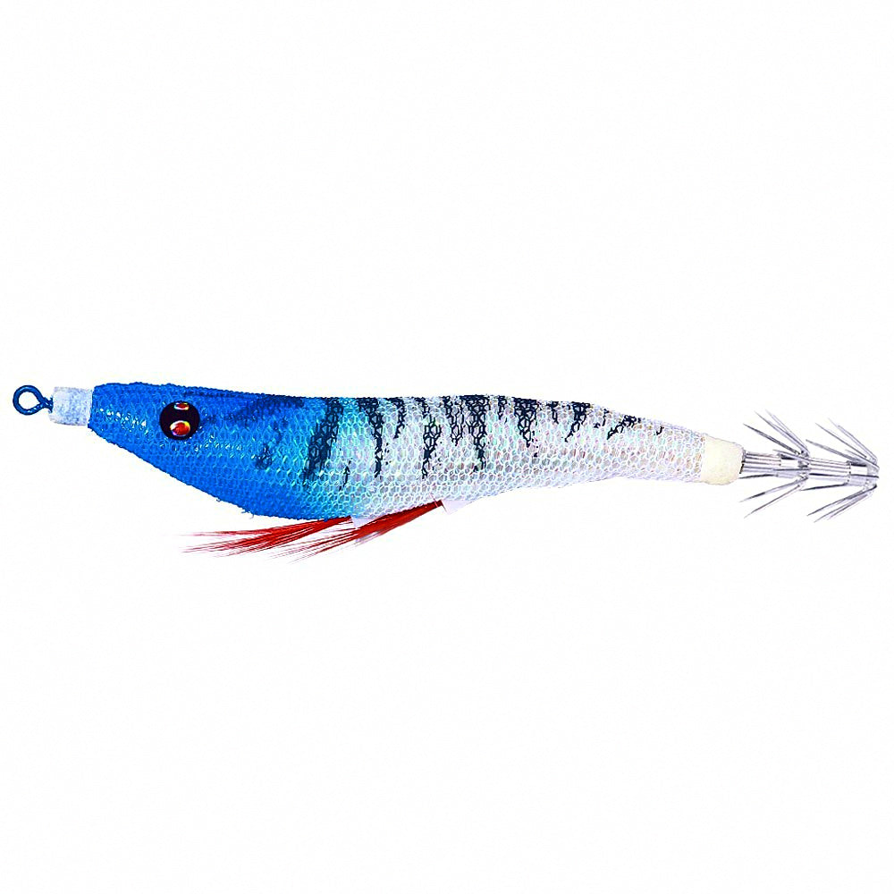 Glow Wood Shrimp Squid Jig, 9 cm / 10 cm (3.5 / 3.9 in) – product photo
