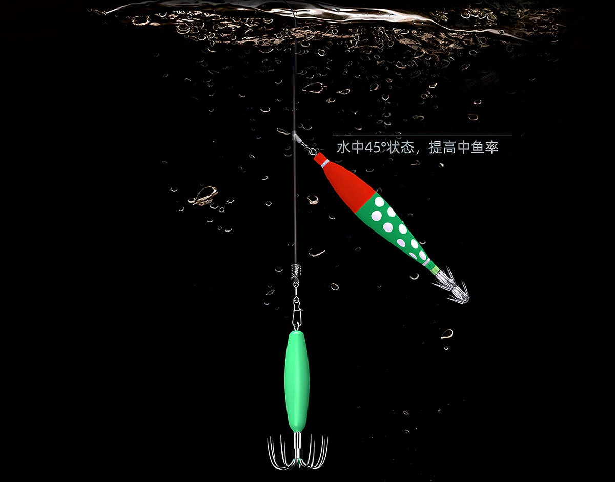 Glow UV Rocket Squid Jig Umbrella Hook Rig, 1 or 2 Pack – product photo