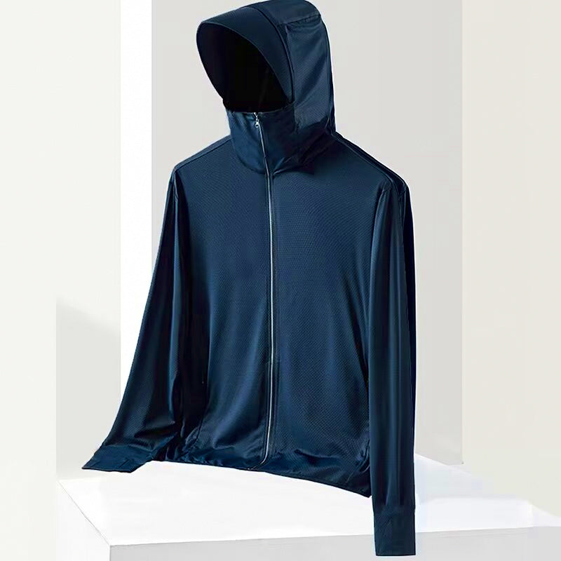 Men's Hooded Sun Protection Fishing Jacket, 50+ Sun Rating – product photo