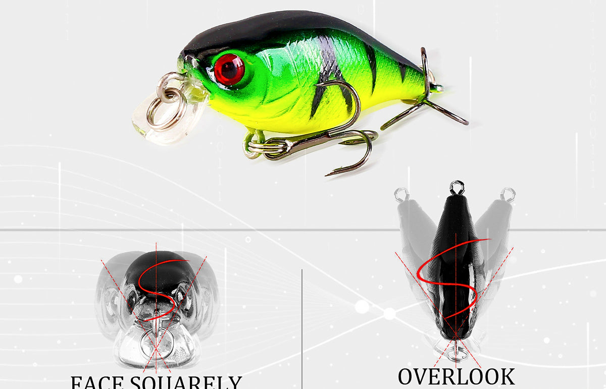 Mini Minnow Hard Bait, 3–4.5 cm (1.2–1.8 in) – product photo