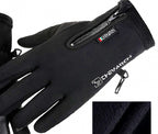 Waterproof Fleece-Lined Fishing Gloves, 2 Fingers Exposed – product photo