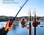 Telescopic Carbon Rod and Reel Combo, 1.6–2.7 m (5.3–8.9 ft) – product photo