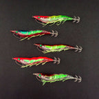 Glow Wooden Shrimp Squid Jig, Size 3.5, Single or 5-Pack – product photo