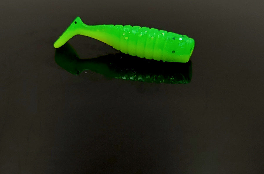 Mini Ribbed T-Tail Grub Soft Baits, 3–4 cm (1.2–1.6 in) – product photo