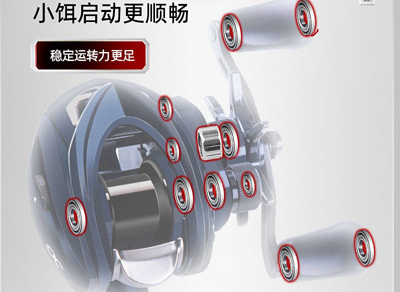 DC Electronic Brake Baitcasting Reel, 7.8:1, 140 g (4.9 oz) – product photo