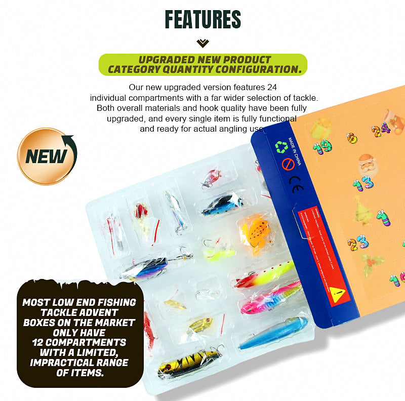 Soft Frog Lure Assortment, 24-Pack, Lake Blue – product photo