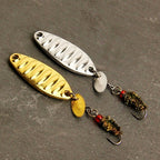 Micro Spinner Fly Lure, Flat Blade, Sizes #12–#16 – product photo