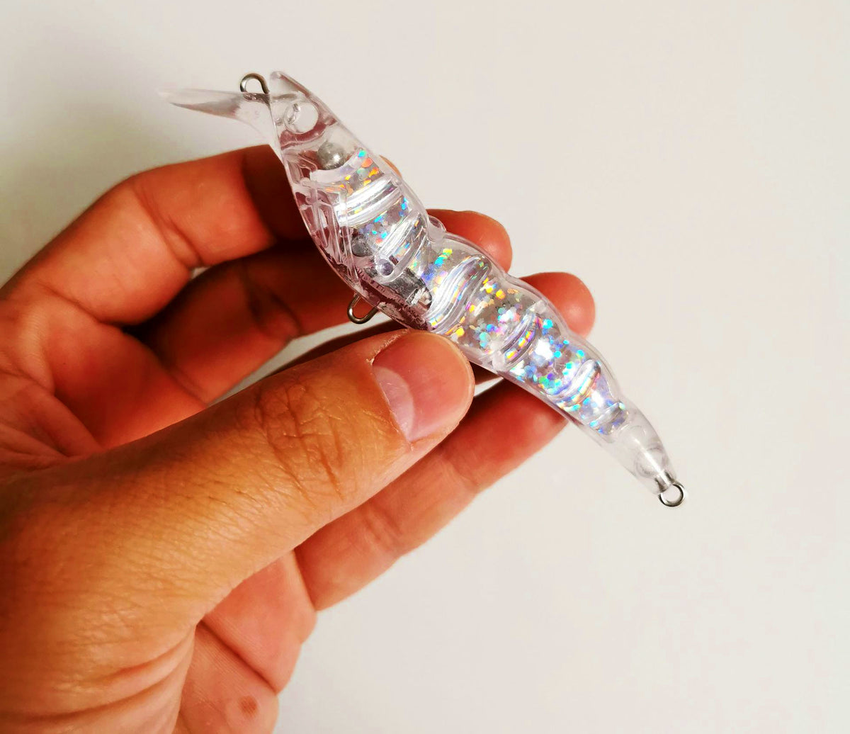 Clear Sinking Shrimp Lure Blank, 10 cm (3.9 in), 11.6 g (0.4 oz) – product photo