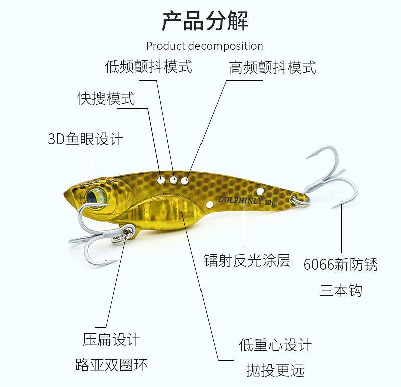 Mini VIB Lipless Vibration Lure, 3.5–14 g (0.12–0.49 oz) – product photo