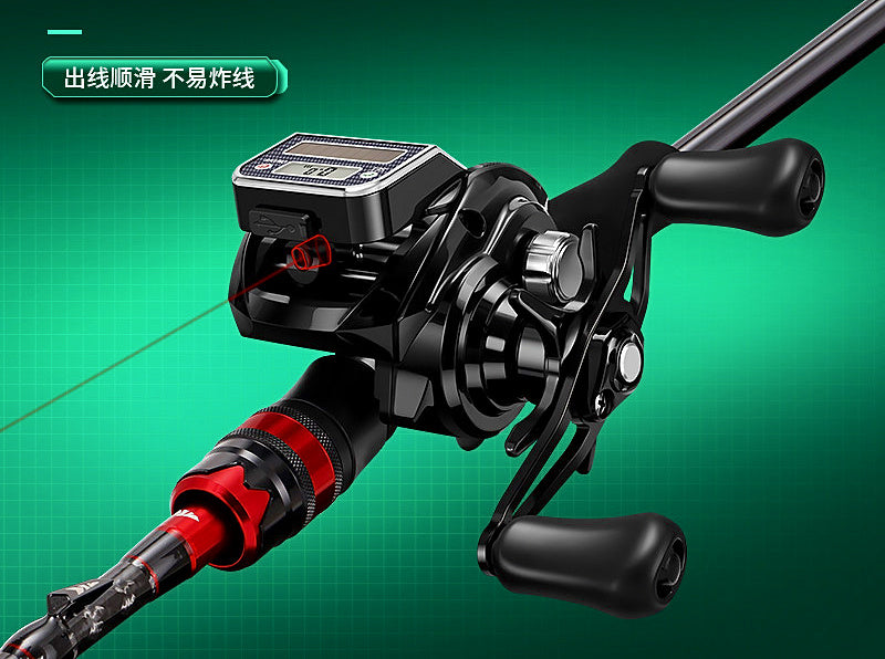 S200 Digital Line Counter Baitcasting Reel, 7.3:1, 6 Bearings – product photo