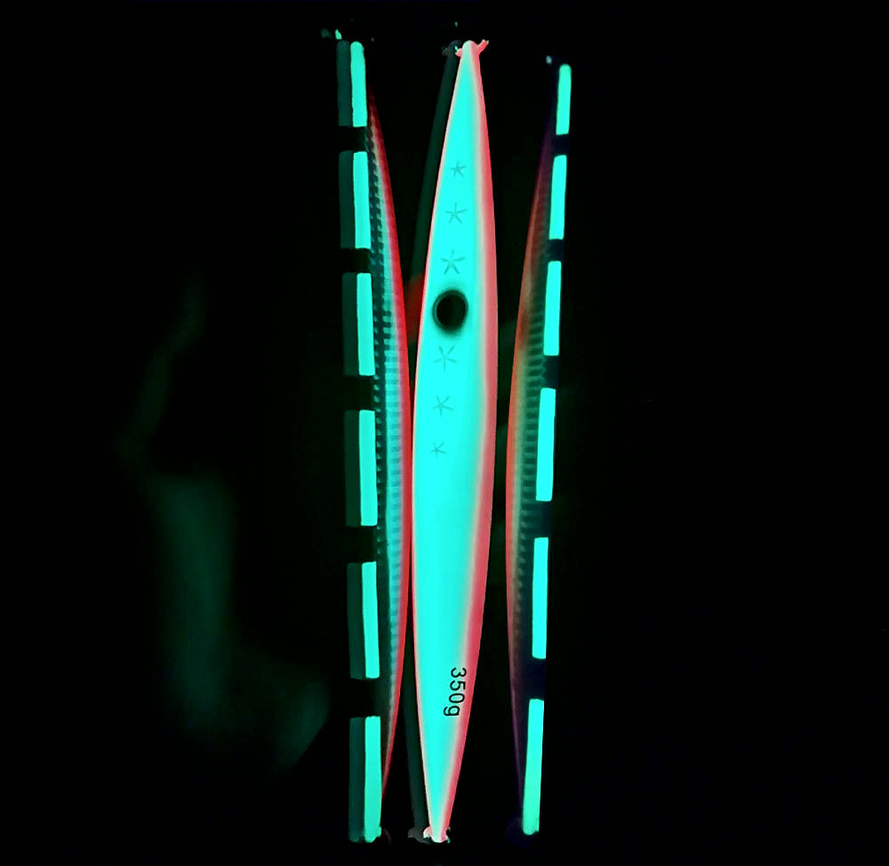 Fast Sinking Glow Metal Jig, 150–500 g (5.3–17.6 oz) – product photo