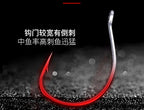 High Carbon Steel Ringed Eye Barbed Hooks, Sizes 4 to 3/0 – product photo