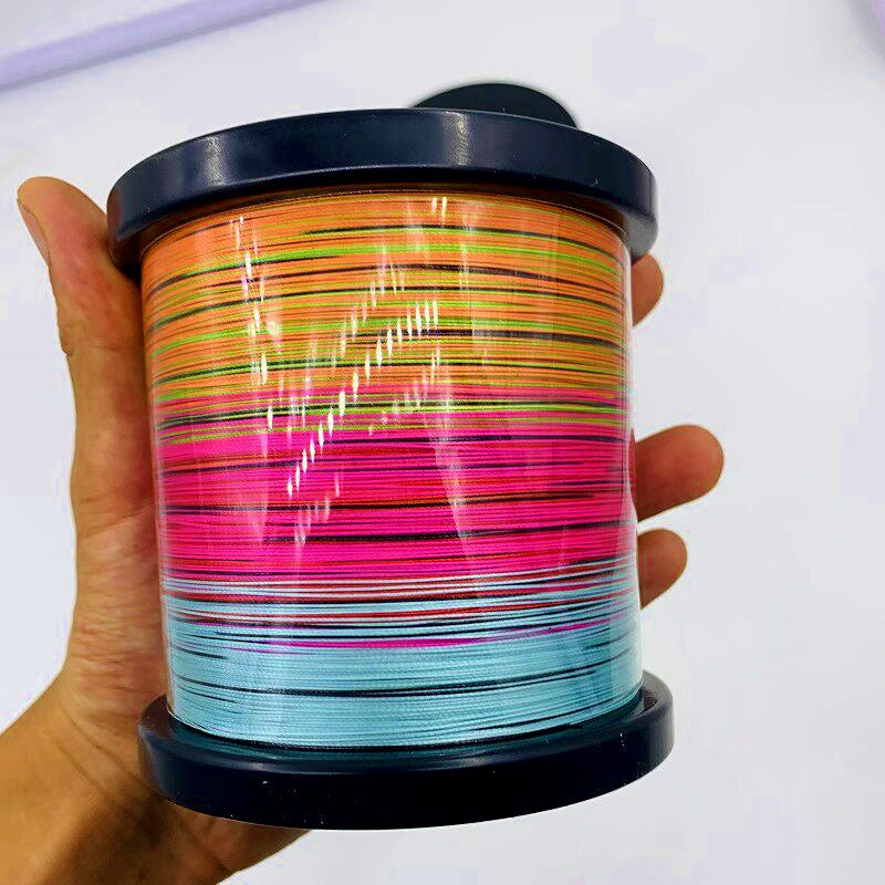 8-Strand PE Braided Fishing Line, Multicolor, 1 m Marks – product photo