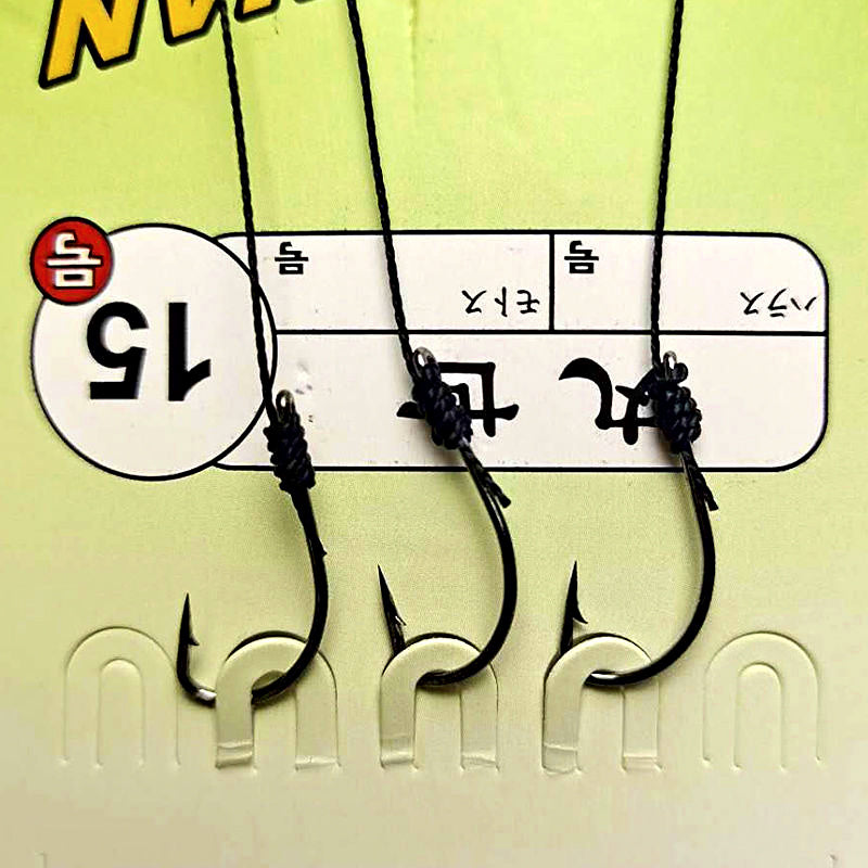 3-Hook Snelled Hook Rig, Iseni & Maruseigo, Braid Line