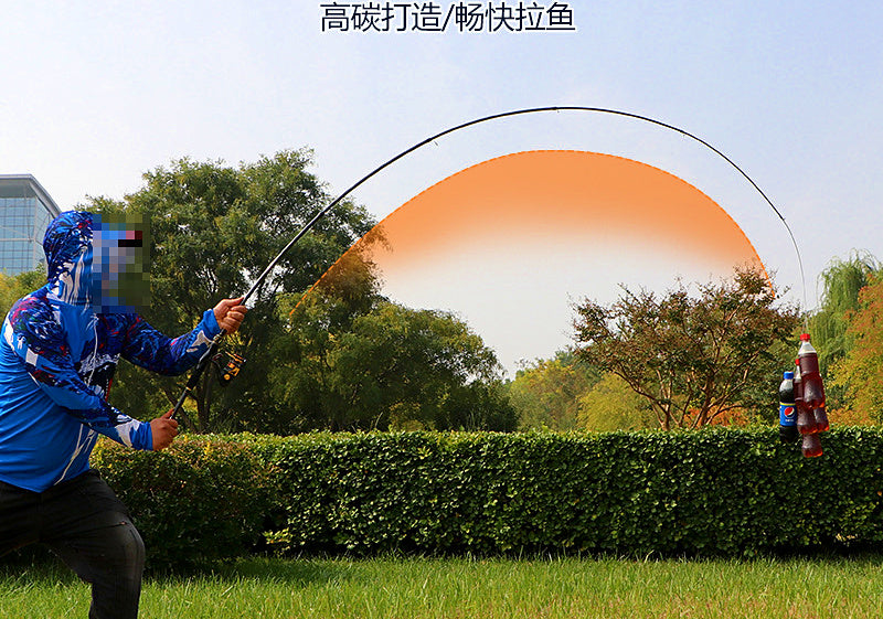Telescopic Carbon Fishing Rod, 1.8–3.9 m (5.9–12.8 ft) – product photo