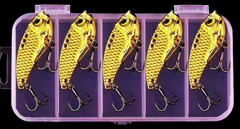 Metal VIB Blade Bait 5-Pack, 5–15 g (0.18–0.53 oz) – product photo