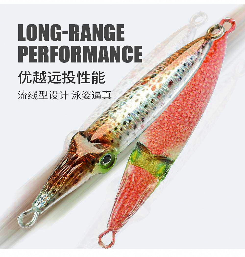 Metal Casting Jig with Treble Hooks, 7.2 g & 21 g (0.25–0.74 oz) – product photo