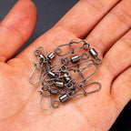 Reinforced Safety Pin Snap Swivels, Sizes #14–#2 – product photo