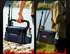 Portable Hard Plastic Tackle Box, Sit-On, Rod Holder Sets – product photo