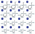 Black Iseni Hooks, Barbed Eyed Tube-Type, 50 pcs – product photo