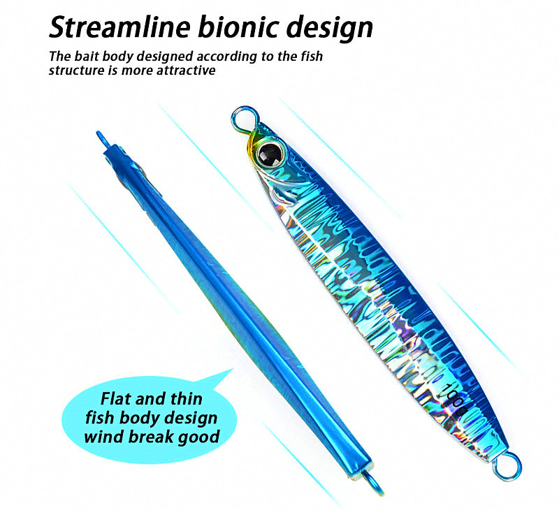 Laser Metal Jig, 60 g (2.1 oz) & 100 g (3.5 oz) – product photo
