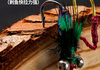 Double-Hook Sequin Fly Lure Rig, Gold & Silver – product photo
