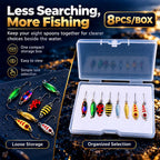 Micro Spoon Lure Set, Ladybug Beetle Style, 8 pcs – product photo