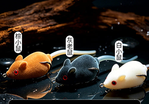 Floating Mouse Topwater Lure, Weedless-Style Rat Bait – product photo
