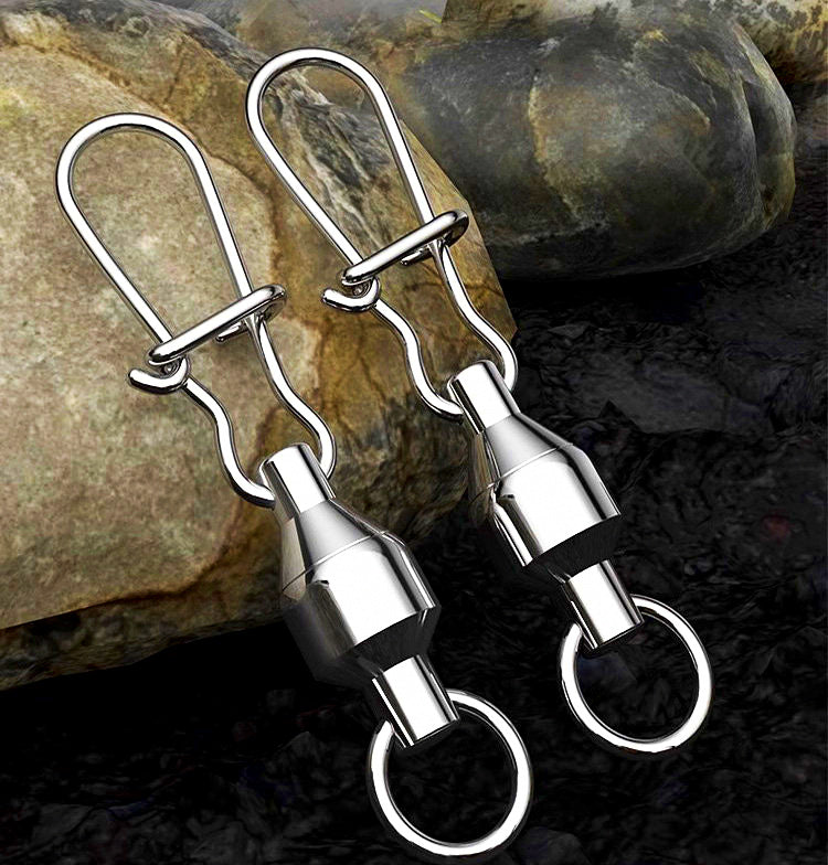 304 Stainless Ball Bearing Swivel, Snap or Figure-8 Ring – product photo