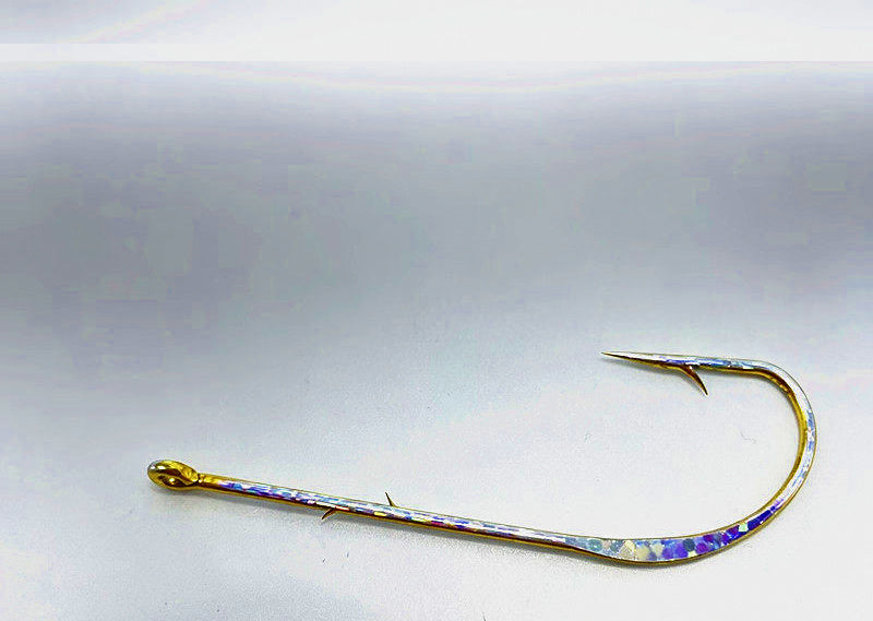Long Shank Tube Hooks, Double Barb, Size 3/0 – product photo