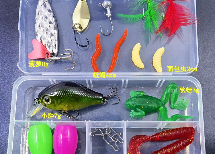 Lure Kit Assortment with Spoons, Soft Baits & Frog Lures – product photo