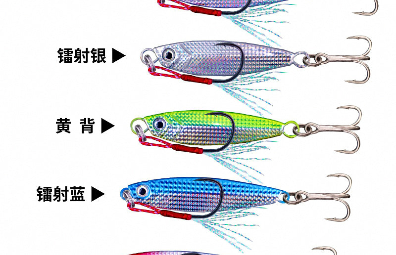 Metal Casting Jig Set, 5 Pcs Assorted Lures – product photo
