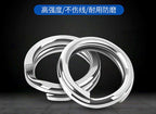 Stainless Steel Split Rings, Flat Wire, Size #1-#6 – product photo