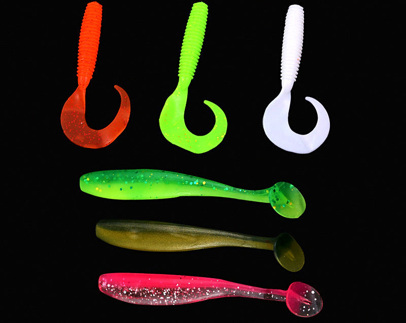 Texas Rig Kit with Bullet Sinker, Offset Hook & Soft Bait – product photo