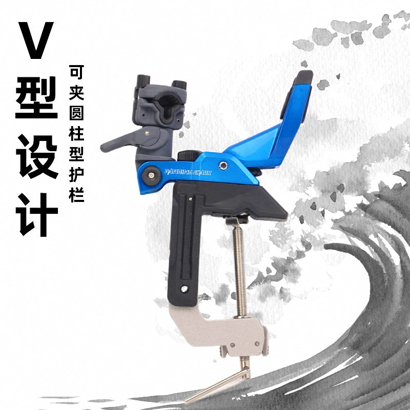 Boat Rod Holder with Safety Lanyard, Small Boat Style – product photo