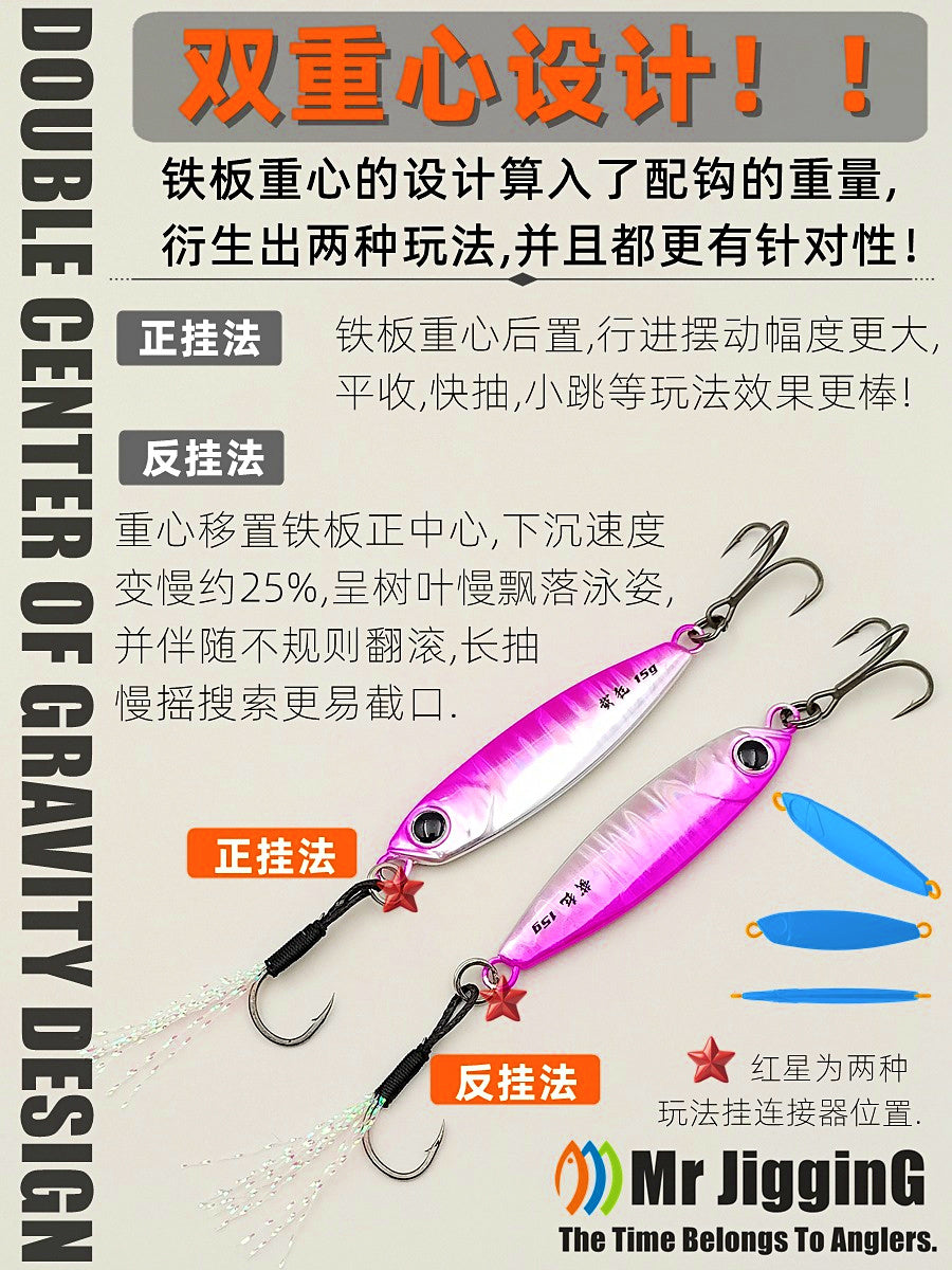 Casting Metal Jig, Short Body, 10–40 g (0.35–1.4 oz) – product photo