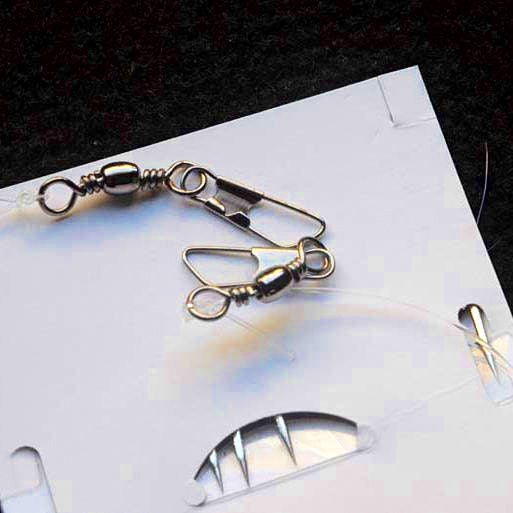 Red Skin Sabiki Rig, 8-Hook Bait Rigs, 5 or 10 Packs