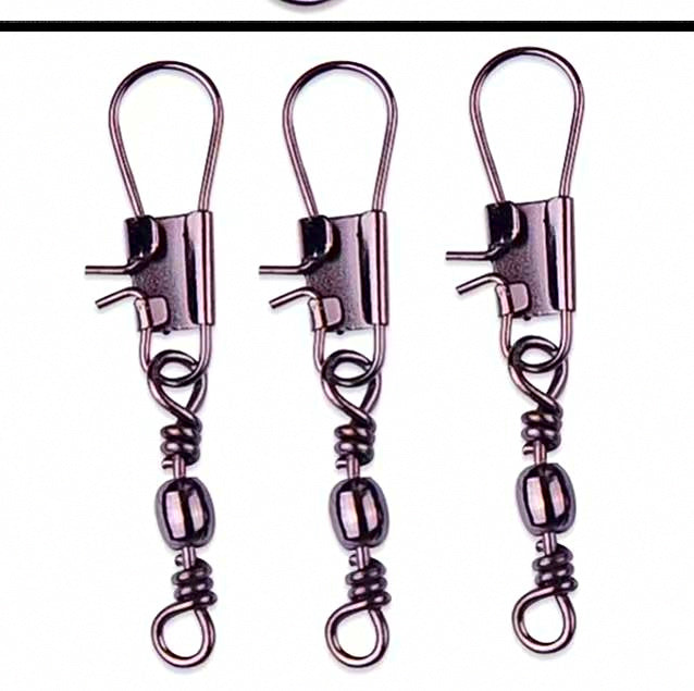Barrel Swivel with Safety Pin Snap, Sizes 14 to 5/0 – product photo