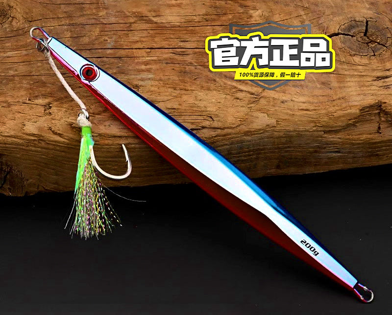 Saltwater Metal Jig with Double Hooks, 100–500 g (3.5–17.6 oz) – product photo