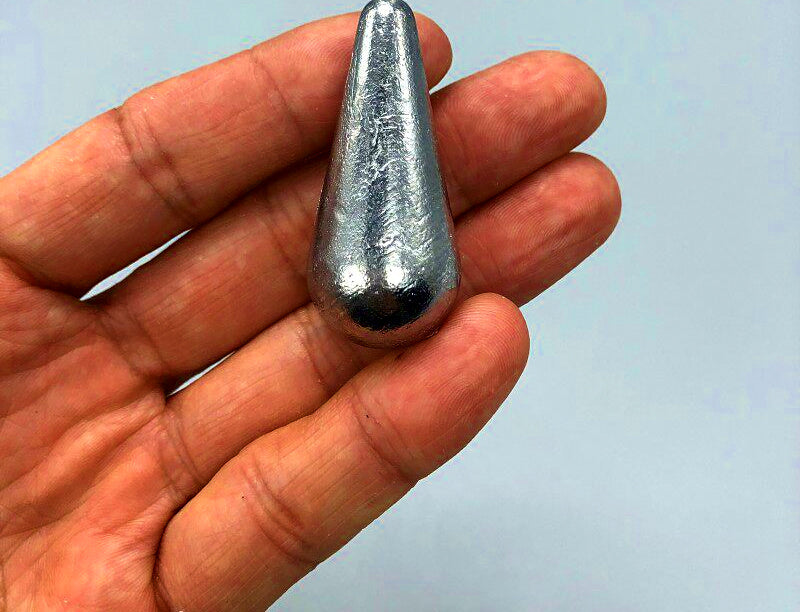 Lead Teardrop Sinker with Eyelet, 0.12–17.6 oz (3.5–500 g) – product photo