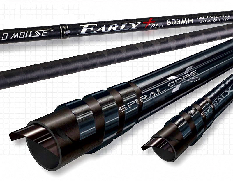Two-Piece Carbon Lure Rod, 2.4–2.9 m (7 ft 10 in–9 ft 6 in) – product photo