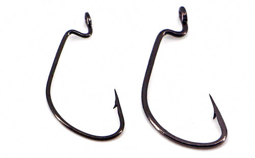 Offset Worm Hooks, Wide Gap, Barbed, Sizes 1 to 4/0 – product photo
